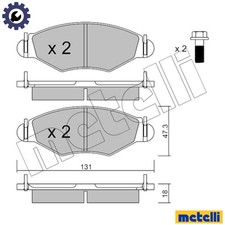 BRAKE PAD SET DISC BRAKE 22-0254-1 FOR PEUGEOT 206+ KFT /KFX /KFW /KFV 1.4L 4cyl