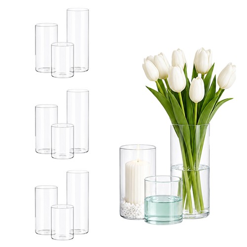 Clear cylindrical glass - clear,