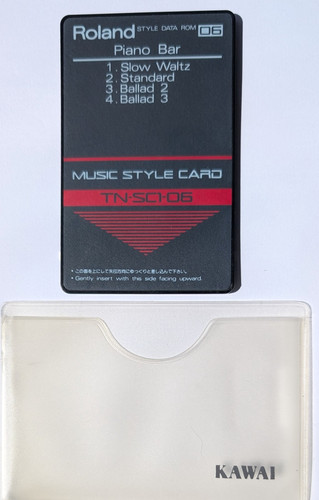 Roland music style card - card, piano