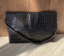 Phase Eight Black Leather Mock
