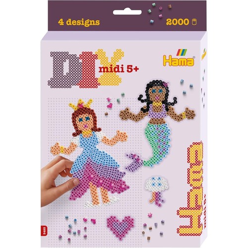Hama princess and mermaid - princess,