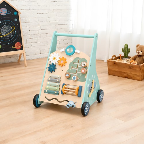 Wooden baby walker - wooden, with