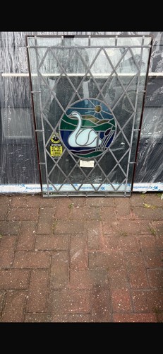 Vintage leaded stained glass - vintage,