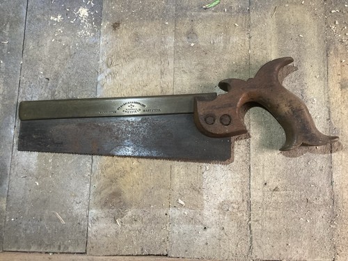 Antique vintage tenon - tenon, saw