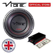 VIBE SLICK10D2-V3 1500W Max Car Audio Bass Sub BASS PACK WITH AMPLIFIER