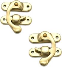 Jewelry Chest Cabinet Wood Box Suitcase Case Trunk Toggle Hasp Latch Clasp Clip