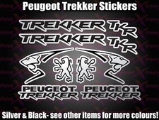PEUGEOT TREKKER CUSTOM Decals/Stickers SILVER & BLACK TKR BUXY SPEEDFIGHT