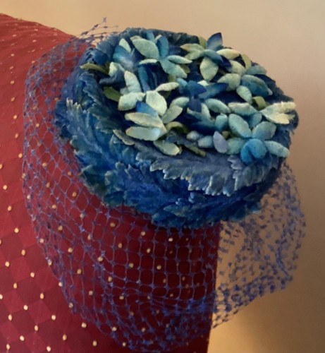 1950s vintage floral - vintage, pillbox