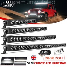 OSRAM LEDriving CURVED 20 32 42" 50" LED LIGHT BAR SPOT FLOOD LIGHT BEAM PATTERN