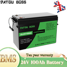 24V 100Ah Lifepo4 Lithium Battery RV BMS Deep Cycles for Solar Energy System