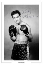 ROCKY MARCIANO Signed Autograph PHOTO Fan Gift Signature Print BOXING Boxer