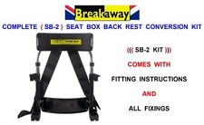 SB2: BREAKAWAY SEAT BOX BACK REST CONVERSION KIT FIT NEW SHAKESPEARE BETA DAIWA