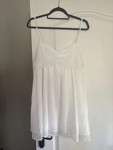Shein women white chiffon - white,
