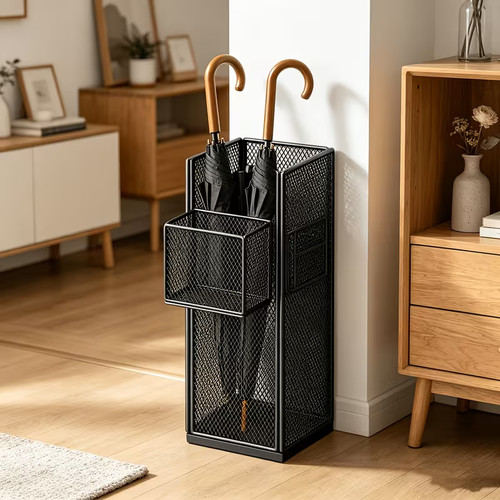 Square metal umbrella holder - umbrella,