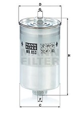 WK 853 MANN-FILTER FUEL FILTER