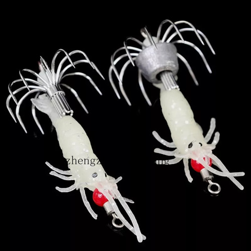 5pcs luminous squid - 5pcs, jig