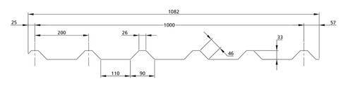 Foam eaves fillers - fillers, 33/1000