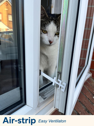 Window restrictor cat guard - restrictor,