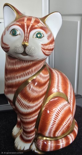 Royal crown derby ginger tom - ginger,