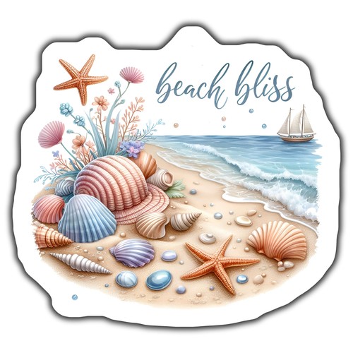 Beach bliss magnets - beach,
