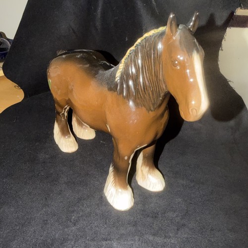 Beswick brown shire horse - brown,