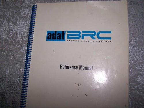 Alesis adat brc - adat, manual