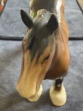 Beswick Shire Horse Gloss Brown