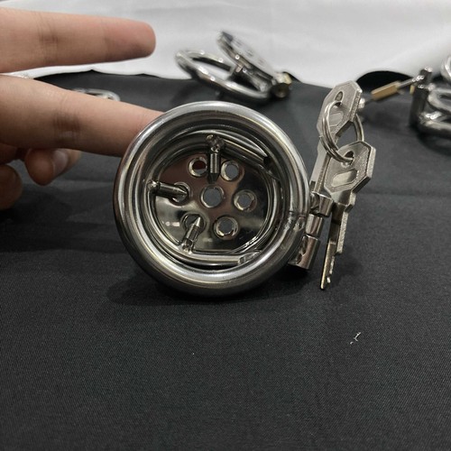 Flat chastity device metal - device,