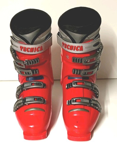 Red ski boots size - 8.5, tecnica
