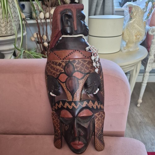 African carved wooden - african, wall