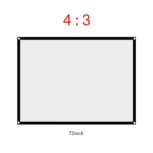 Projector screen rear - (72in),