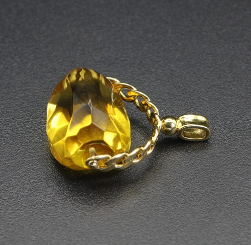 Gold plated citrine - plated,