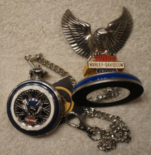 Rare Harley Davidson 1903 Pocket Watch Heritage Springer Franklin Mint