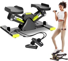 Mini Exercise Stepper Resistance Bands w/Monitor Home&Gym Fitness Equipment UK