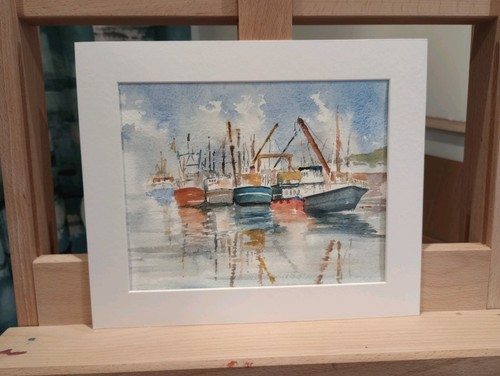 Original watercolour newlyn - original,