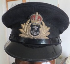 A WW2 Royal Navy Officers Visor Cap 53cm
