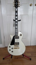 GIBSON USA LEFT HANDED WHITE 2017 LES PAUL CUSTOM GUITAR