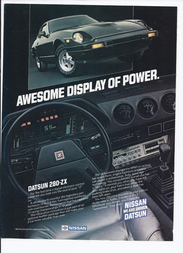 1983 datsun 280 print - 1983,