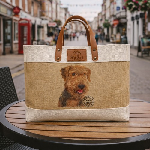 Airedale terrier tote bag - airedale,