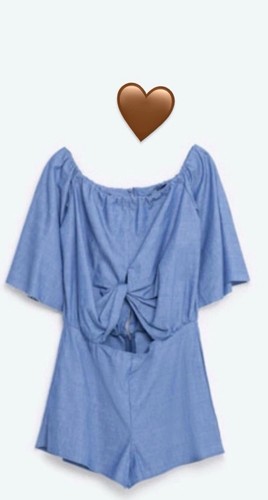 Zara denim jumpsuit with - denim,