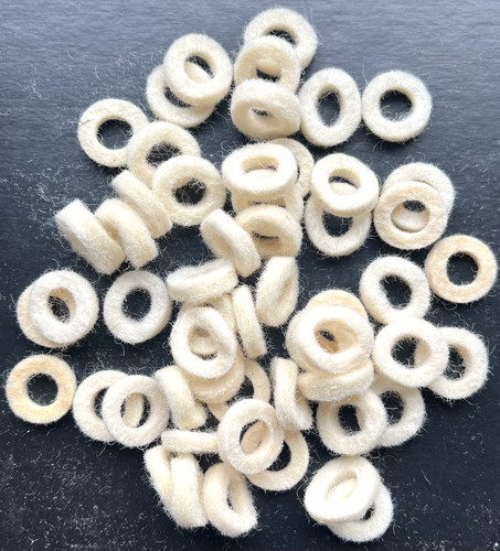 Soft felt washers 6mm - soft, o/d