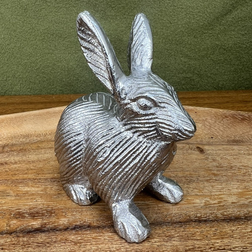 Vintage cast aluminium rabbit - vintage,