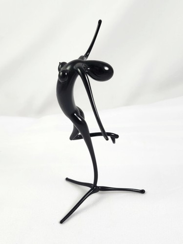Black glass nude dancer - black,