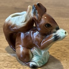 Ceramic Squirrel Jug Milk Pourer 6415 Brown Vintage European Sylvac 