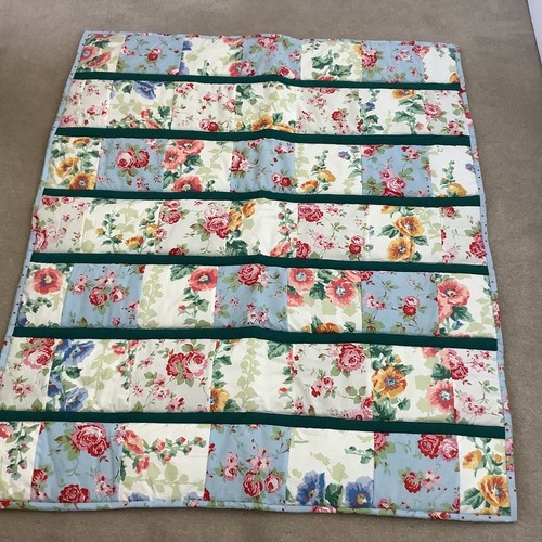Handmade lap quilt throw 94 - quilt,