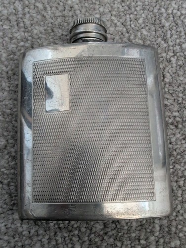 Sheffield pewter 3oz hip flask - sheffield,