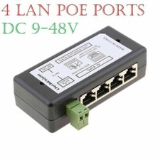 4 LAN POE Ports Injector Power