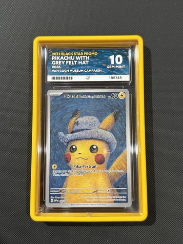 Pokemon pikachu card with grey - card,
