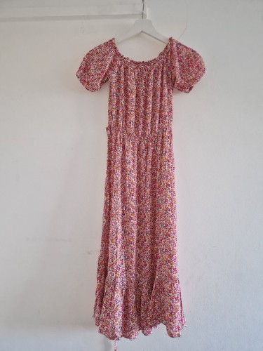 Girls pink floral smocked - pink,