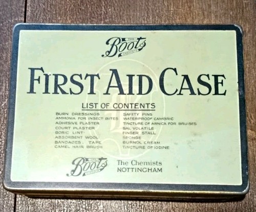 Boots vintage metal first aid - vintage,